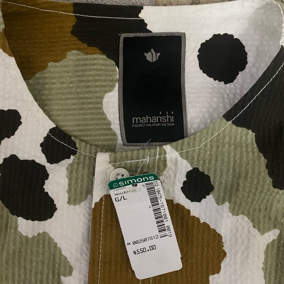 SS18 MAHARISHI SUMMER WOODLAND CAMO BUTTON UP! - Picture 4 of 5